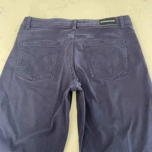 Calvin Klein Jeans Casual 5 Pocket Boot Cut Ankle Length Cotton Jeans Blue Sz 8 - Picture 7 of 11